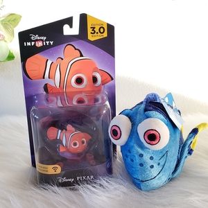 2Pcs- Disney Finding Nemo Dory Plush and Disney Infinity Play Character Nemo